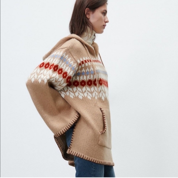 Zara Hooded Wool Sweater - Picture 3 of 7